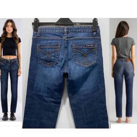 Calvin Klein Skinny Straight Leg Jeans Size 2 - Picture 1 of 14